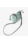 Charles Keith Pleated Covered Shoulder Bucket Bag Mint Green
